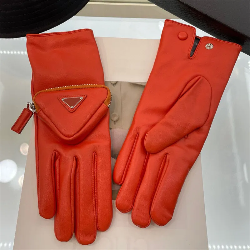 Fem fingrar handskar designer man handskar vinter läder varma finger handskar kvinnor luxurys designers mantens öppen palm motorcykel handskar sport mitts baseball