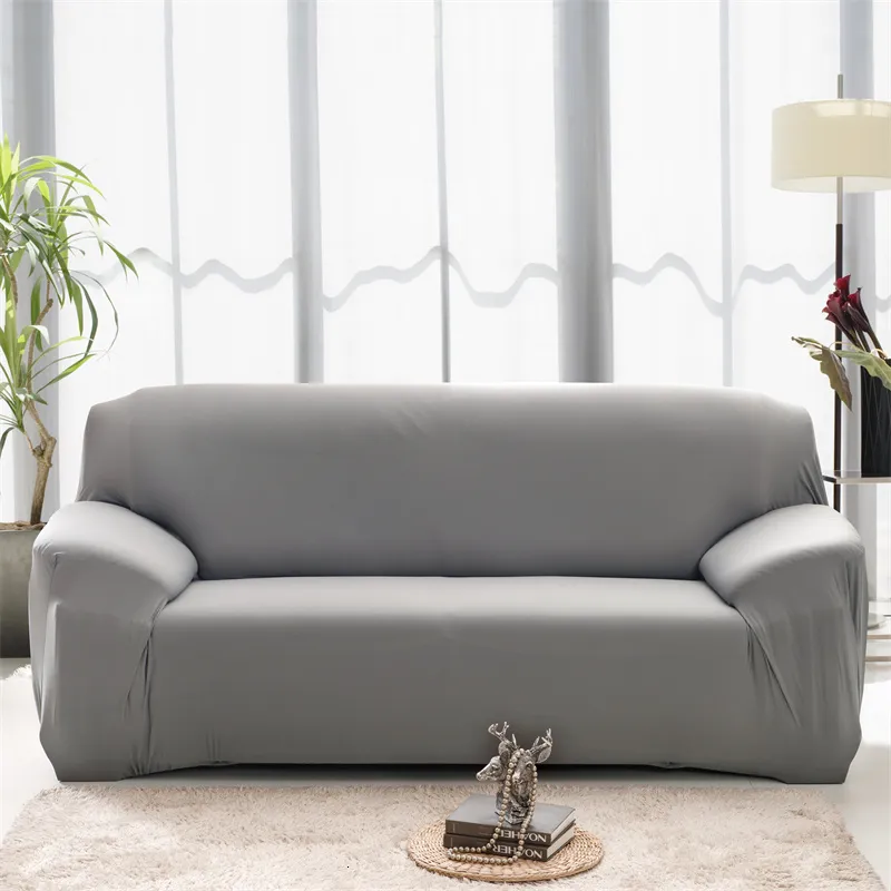 Cadeira cobre Housmife sofá de cor sólida para sala de estar capa elástica canto sofá slipcover protetor 1 2 3 4 lugares 230919