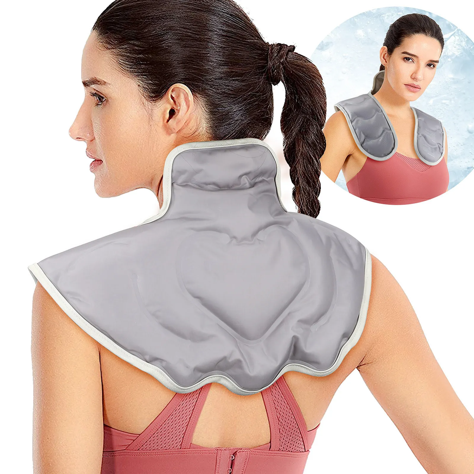 Cuscini massaggianti per il collo Protezione per le spalle fredda e compressa e impacco di ghiaccio per il collo con gel Protettore per la salute Massaggiatore per le spalle del collo 230918