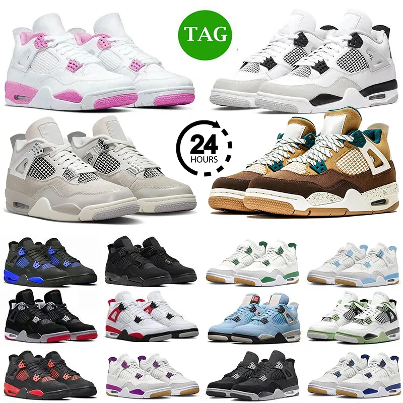 dla 4 butów do koszykówki kobiety Jumpman 4s darmowa wysyłka wojsko czarny kot czerwony żółty grzmot biały oreo fajny szary niebieski uniwersytet morski mens sportowy trampki