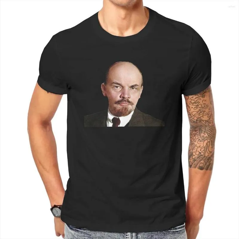 T-shirt da uomo KGB Vladimir Lenin Comunismo Socialismo Top in cotone Fantastica maglietta a maniche corte girocollo T-shirt idea regalo