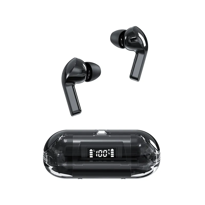 TWS TM20 BlueTooth Auricolari Auricolari Cuffie senza fili Sport Cuffie trasparenti HiFi Riduzione del rumore In-ear Audifonos Gamer