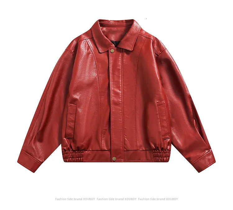 New Fashion Motorcycle Tide Brand Leather Men's Jacket New Fashion Motorcycle Tide Brand Leather Men's Jacket