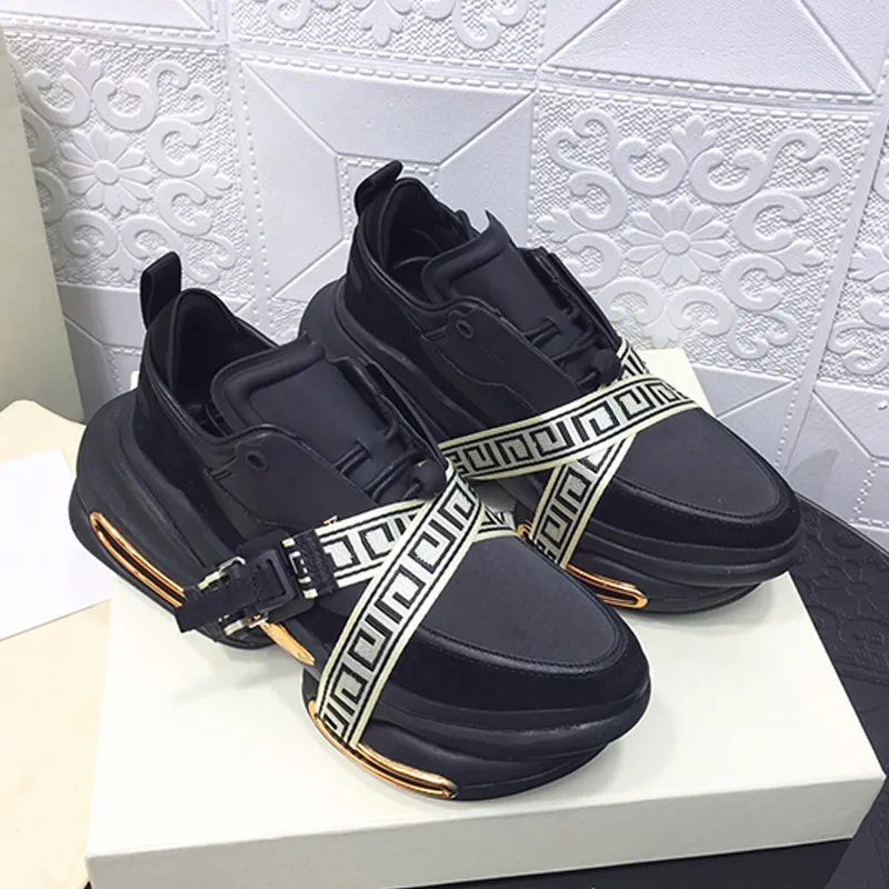 Balmais Herren Ladies Top -Qualität Mode -Sneakers Trend berühmte Marke Low Top Neopren Leder Casual Sports Schuhe Dicke Sohle Retro -Turnschuhe mit Origina