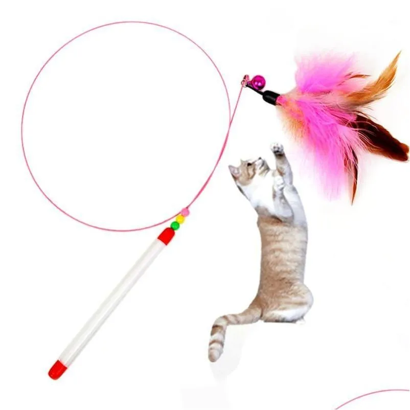 Kat Speelgoed Stijl Kitten Teaser Interactieve Speelgoedstaaf Met Bel En Featherpet Honden Accessoires Drop Delivery Huis Tuin Dierbenodigdheden Dhcwu