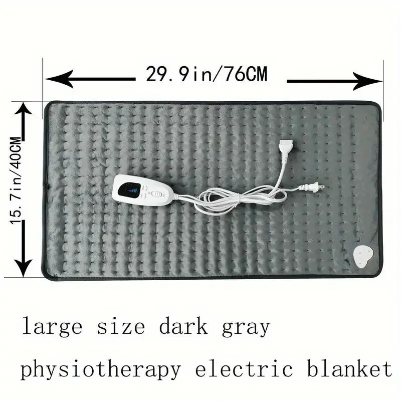 Almohadilla térmica para espalda, cuello, dolor de hombros y calambres,  almohadillas de calefacción eléctricas con apagado automático, opciones de