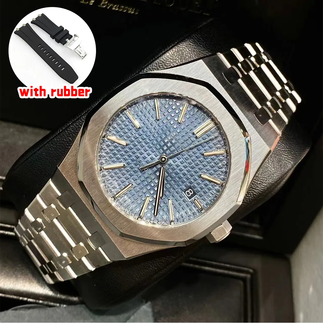 Mens Watch Orologi 15400 15500 Designer Watches High Quality Audemar Dial 41mm Automatic Movement Watchs Rostfritt stål Waterproof Sapphire 2023 Luxury