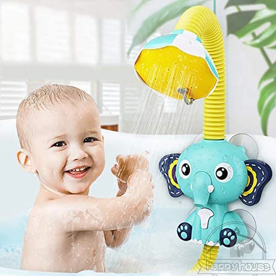 Brinquedo do bebê brinquedos de banho para crianças elefante elétrico animal otário bebê brinquedos de banho spray brinquedos de água para crianças fora da piscina banheira brinquedos sprinkler 230919