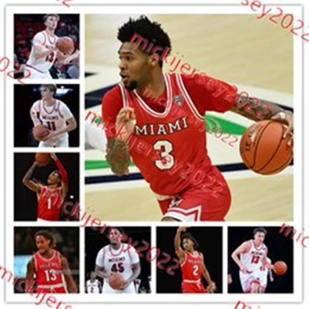 Eian Elmer Bradley Dean Miami Redhawks Basketball Jersey 2 Evan Ipsaro 4 Darweshi Hunter 25 Bryce Bultman 35 Reece Potter Miami Jerseysカスタムステッチメンズユース