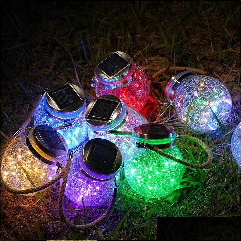 Party Dekoration Neue Solar Licht Led Garten Anordnung Balkon Anhänger BB Outdoor Wasserdichte Notfall Elektrische Lichter Cam Wandern Dro Dhdlw