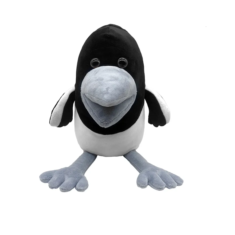 Poux en peluche halloween mignon dessin animé kawaii magpie corbeau en peluche en peluche enfoncée