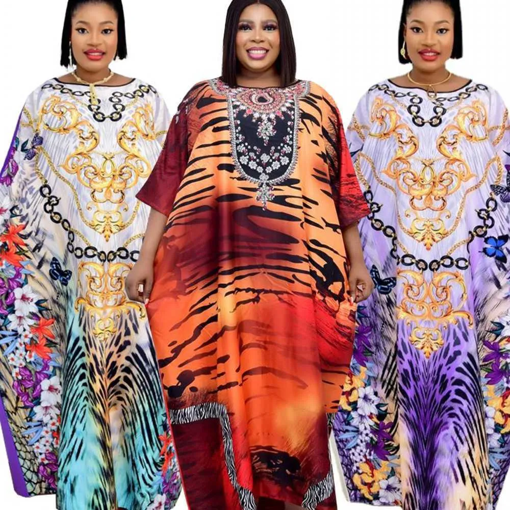 African Print Dashiki Dresses For Women Clothing Robe Marocaine Caftan Loose Maxi Dress Fashion Evening Gowns Vestido Africanos