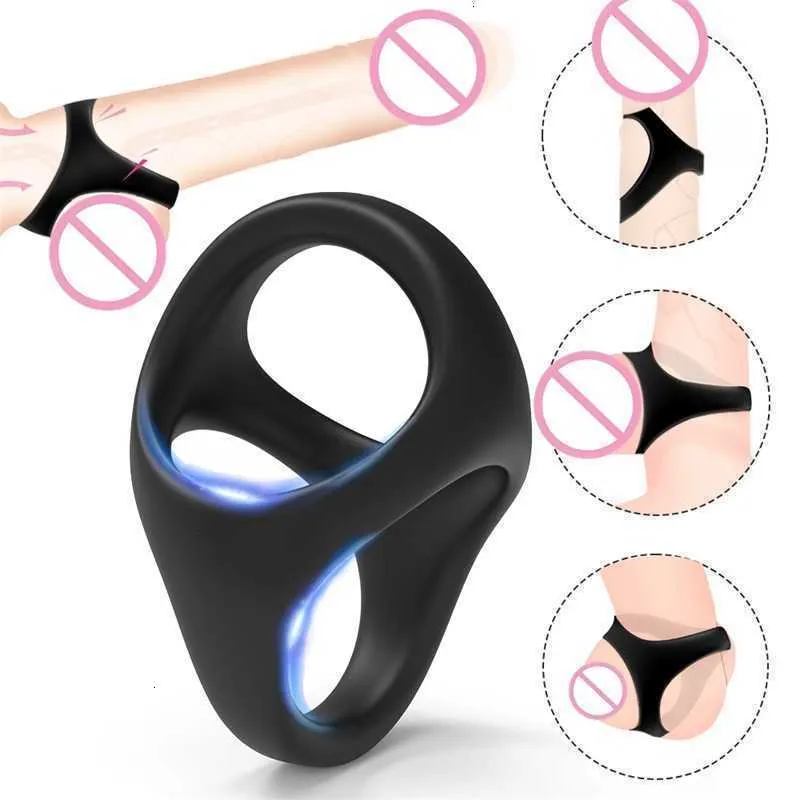 Jouet sexuel masseur pénis anneau pénien pour hommes retarder l'éjaculation érection boutique Couple élargissement s