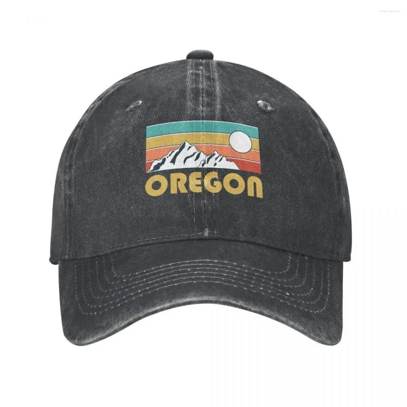 Boll Caps Oregon Retro Vintage - Mountain Souvenir Gift Hemstad Vandring Nature Baseball Cap Hat Women's Men's