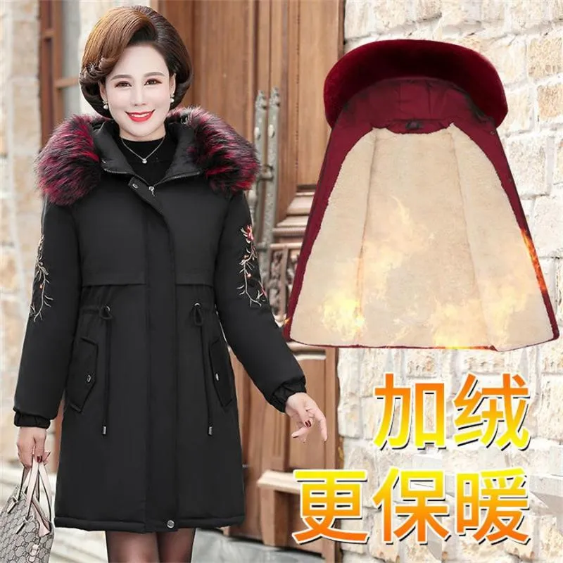 Stylish Womens Down Cotton Fur Lined Trench Coat With Hooded Fur Collar  Perfect For Winter Available In Plus Sizes XL 5XL From Insideseam, $69.18