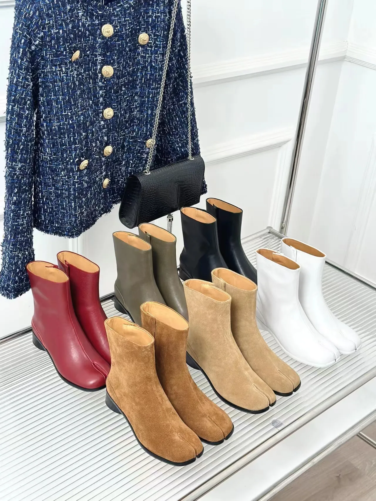 Glitter Anatomy Ankle Tabi Margiela Tabi Boots Classic New Colors