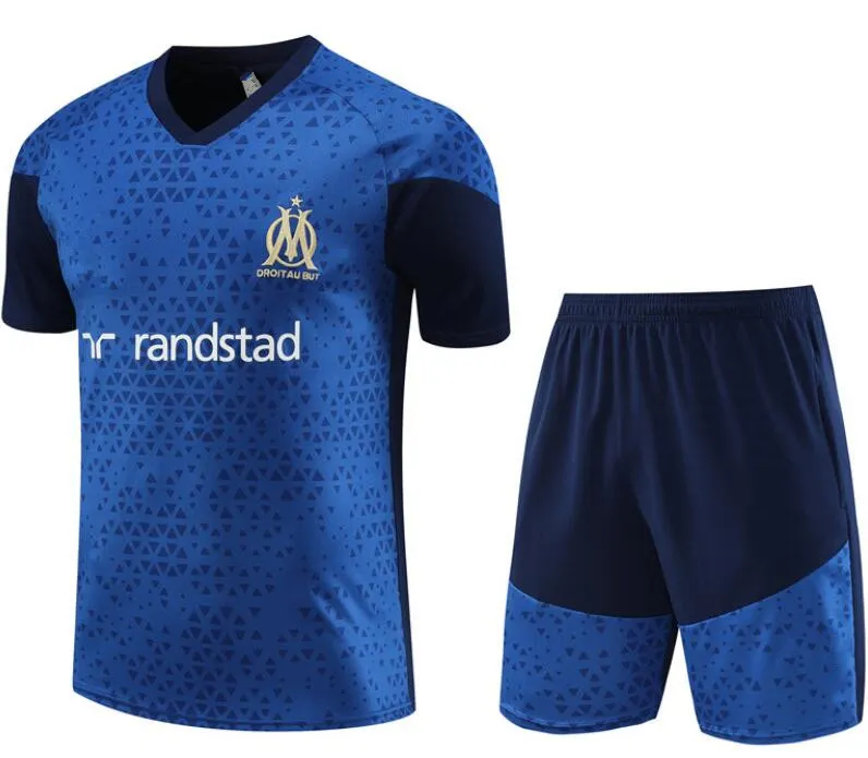 23 24 Marseille Trascksuit Aubameyang Soccer Jersey Men 2023 2024