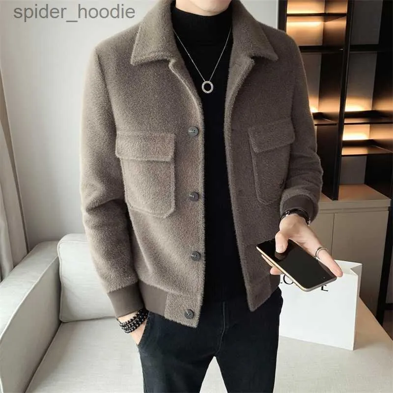 Buy J.Lindeberg Holger Melton Wool Coat Volcanic Ash