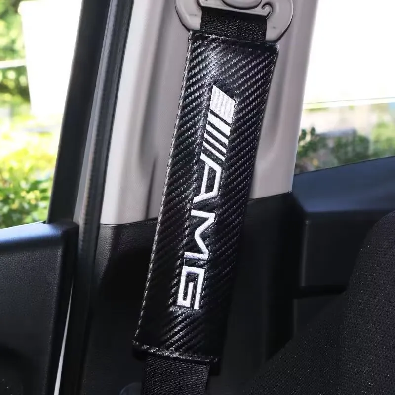 Mercedes Benz Seat Belt Cover Car Styling Case for Mercedes Benz C63 E39 E60 S AMG Class W203 W202 W208 W210 Kia Car Styling