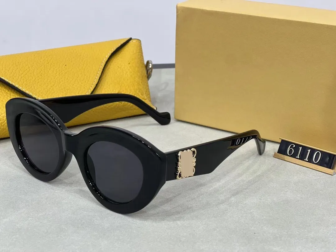 Top luxury Sunglasses polaroid lens designer womens Mens Goggle senior Eyewear For Women eyeglasses frame Vintage Metal Sun Glasses With Box leopard OS 6110