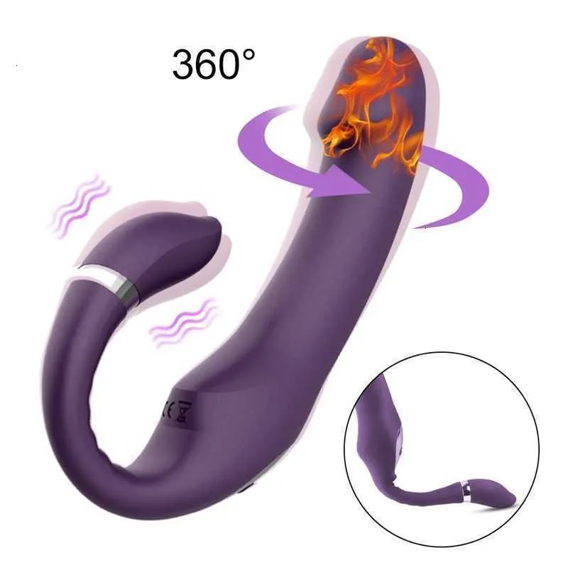 Vuxen massager 10 hastigheter axelbandslös strapon dildo vibrator kvinnlig dubbel penetration vibrerande anal prostata för par