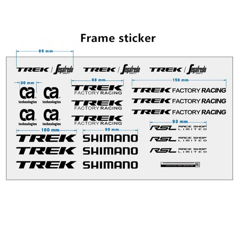 MADONE 9 Road Bike Frame Factory Stickers Segafredo ZANETTI Frame Factory Helmet Decals With Transparent Bottom Original Crafted Bicycle Decal 230919 From Lian09 6.89 DHgate.Com
