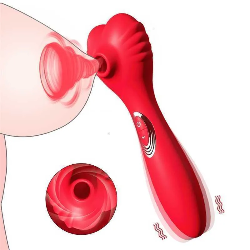 Sexspielzeug-Massagegerät, kraftvolles Klitoris-Saugen, Zungenvibrator für Frauen, Brustwarzen, Saugstimulator, 10 Vibrationsmodi, Klitoris, wasserdicht