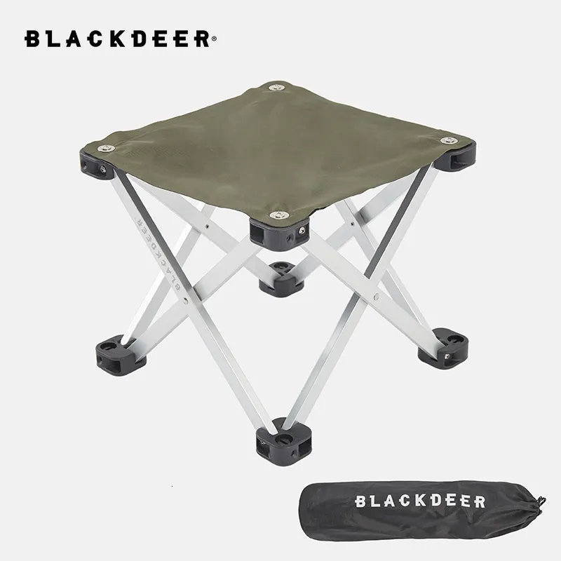 Походная мебель Blackdeer Портативный складной стул для кемпинга Складной стул Черное маленькое алюминиевое сиденье Оксфорд На открытом воздухе для рыбалки и туризма Путешествия 230919