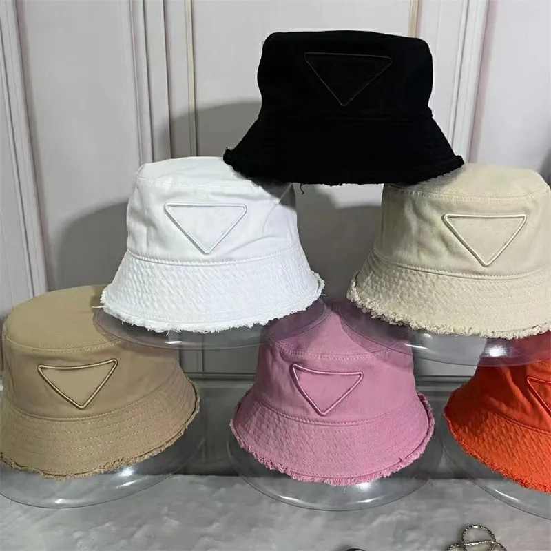 Luxury Women Men Men Bucket Hat Designer Casual Outdoor Caps Triangle Marka Hats Women Fashion Wszechstronny moda kowbojska czapka rybakowa