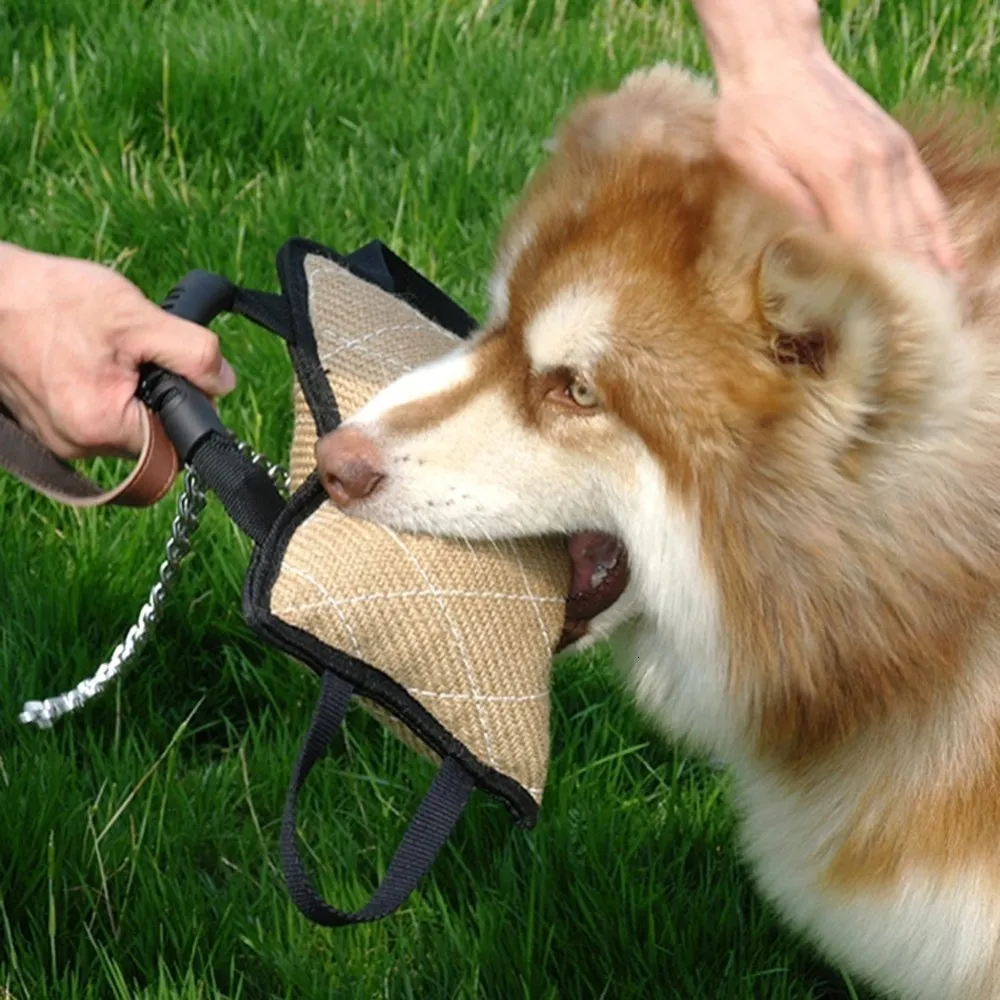 Hundenäpfe, Futterspender, Trainingsspielzeug, Hanfkissen, Kaukissen mit Griffen, Jute-Beißhunde, die spielende Haustiere kauen, Zahnreinigung 230919