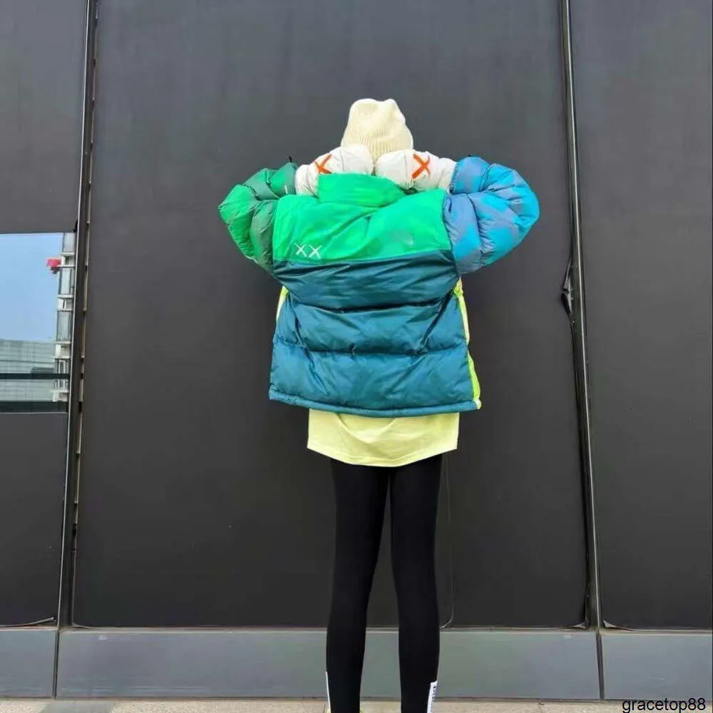 Py28 Mens's Down Parkas Sesame Street Style XX Winter Kaws Co Branded Down Cotton Jacket 96風型の暖かい男性と女性のパン