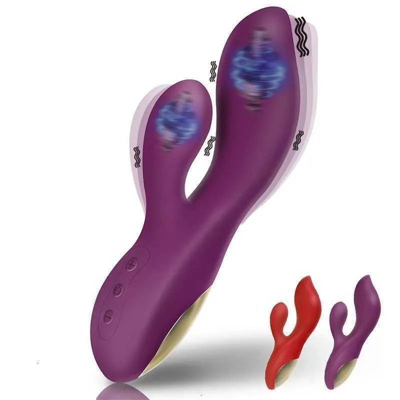 Adult Massager Powerful Dildo Clitoris Stimulator Female Masturbator 12 Speeds Toy for Woman G-spot Rabbit Vibrator Nipple Vagina