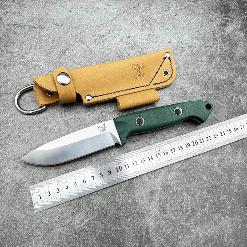 Benmade 162 Orman Düz Sabit Bıçak S30 Blade Survival Dış Mekan Kamp Avcılığı EDC askeri Taktik Dişli Savaş Savunma Bıçağı