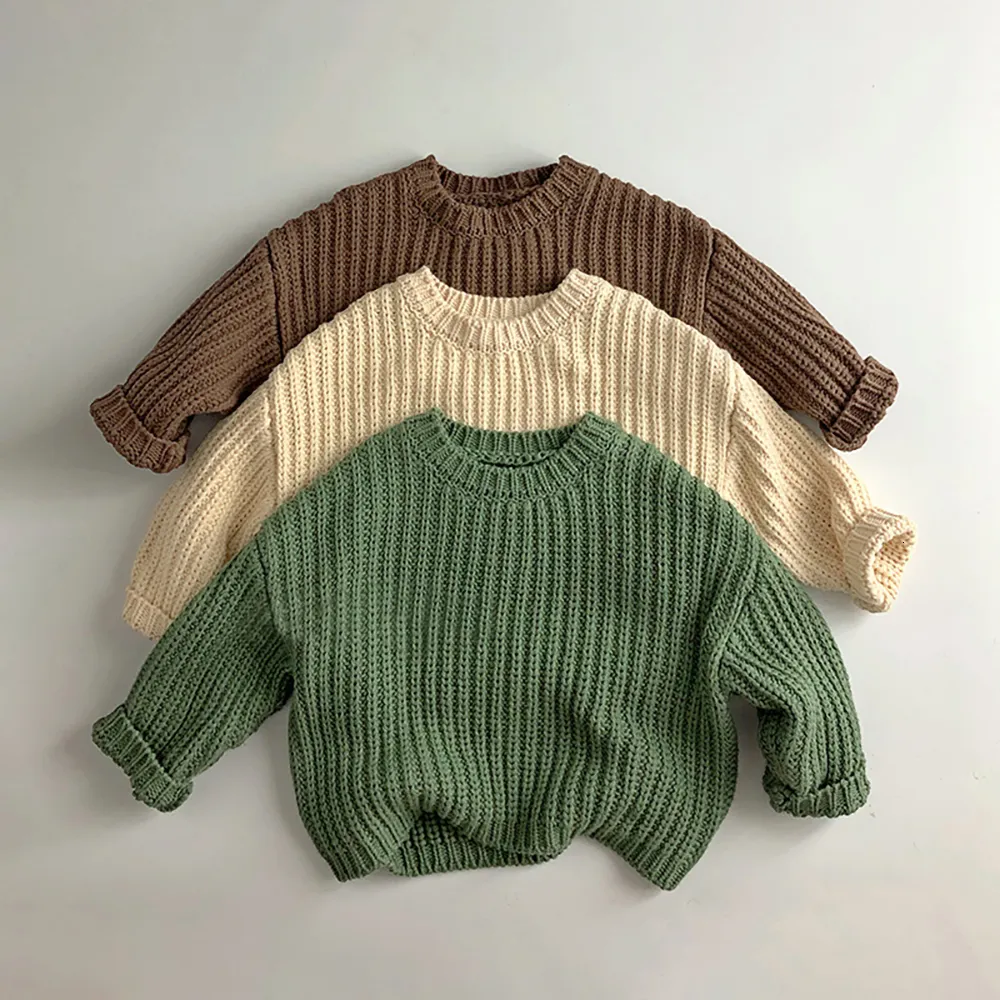 Pullover Autumn Kids Sweaters Kort Style Girls Boys Base Knitwear Clothes Winter 230918