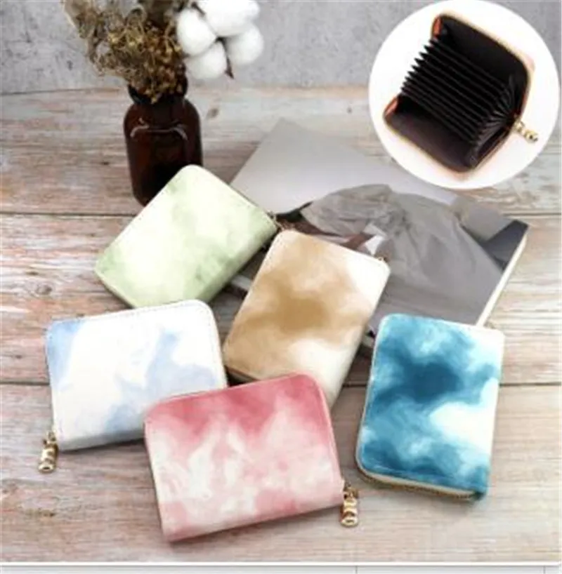 Kortklipp Fashion Women's Business Clip Pu Leather Wallet PALLET ZIP POUCH Kreditkort ID Bankkort Holder Mynt Purse DF276