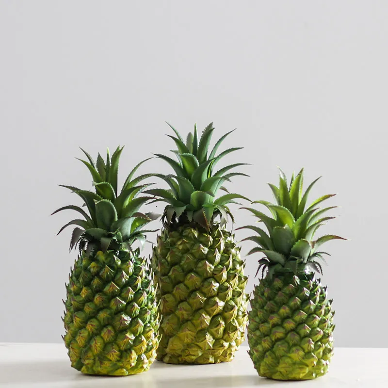 Other Event Party Supplies 1pcs Simulation Green Pineapple Ornament Artificial Fruit Model FAKE Props Plastic DECOR 230919