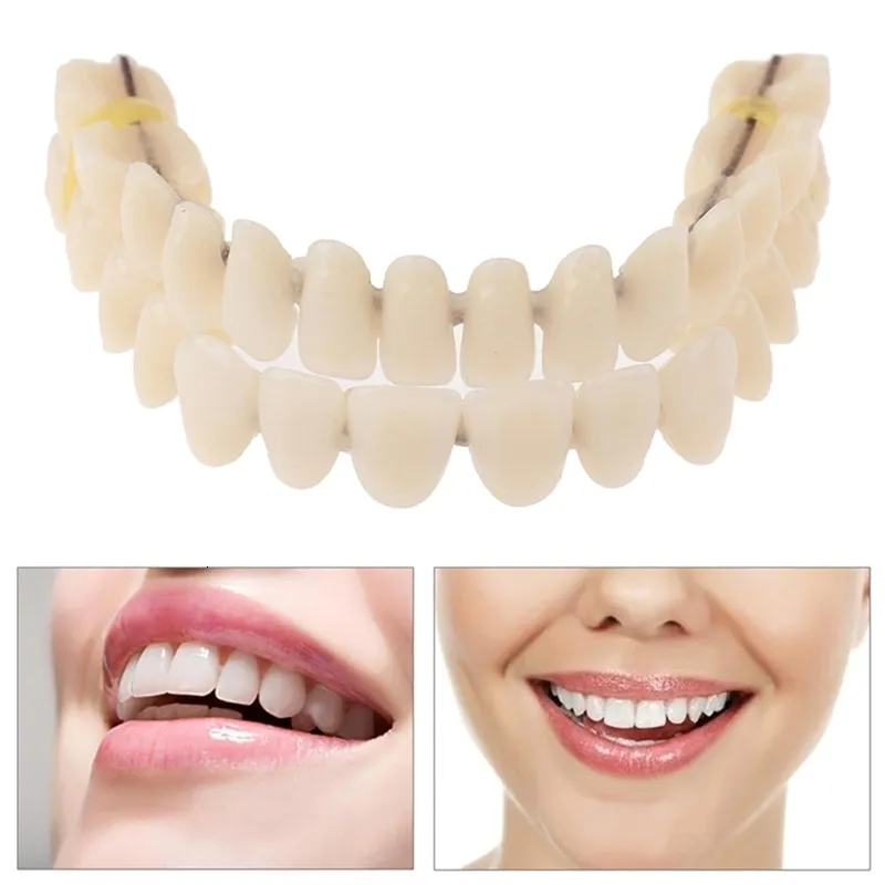 Övrigt oralt hygienharts tänder tandprotes övre nedre skugga konstgjorda förformade tandvård Oral vårdmaterialverktyg 230919