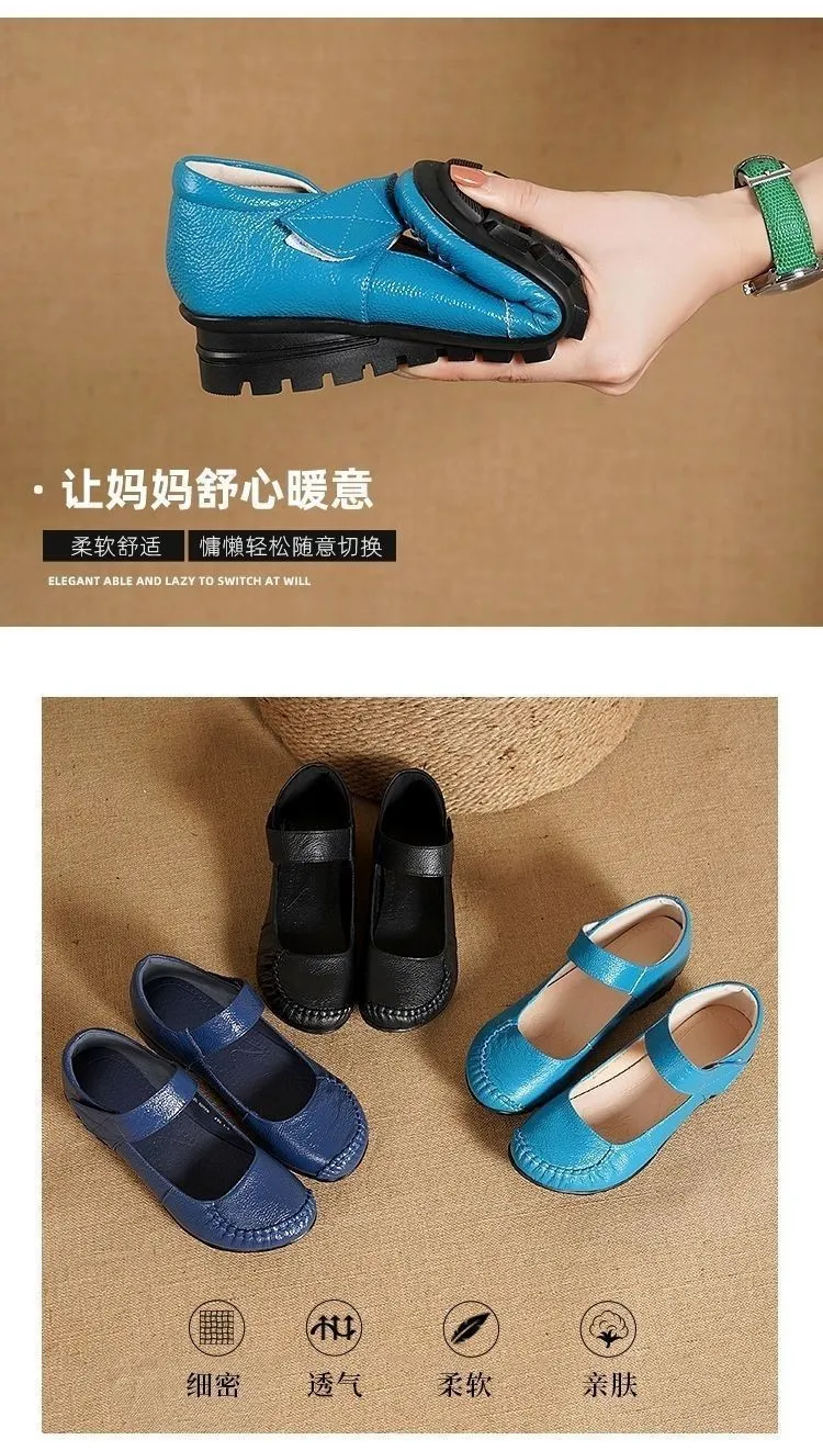 Wholesale Japanese School Uniform Loafer Dress Shoes Womens With Hook And Loop Black Leather Loafers And Nurse Flats At Only 12.3 DHgate.Com