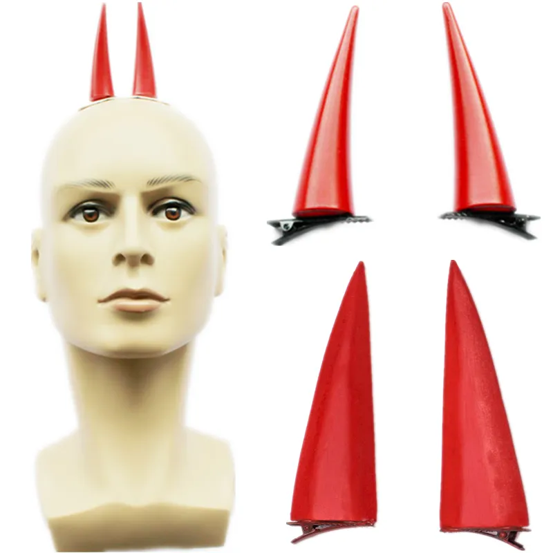 ملحقات الأزياء بالمنشار رجل السلطة شيطان Cosplay Prop headwear PVC Horn Beadband Hairpin Jewelry