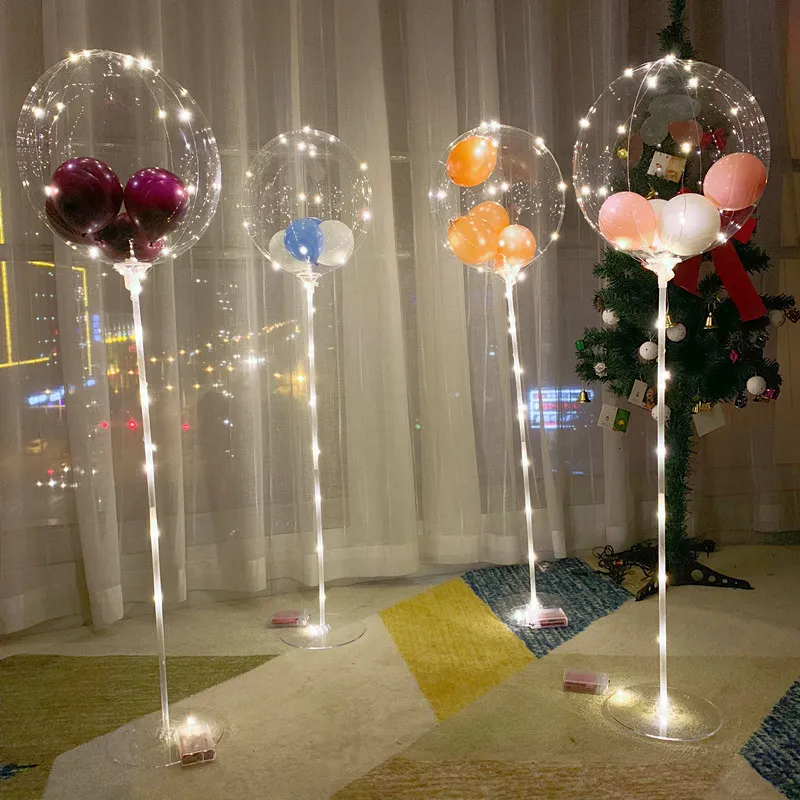 HPLYEL 6 Sets Balloon Stand Kit, Balloons Sticks Holder With Base Birthday Wedding Graduation Party Decortaions Table Centerpieces Arch Kit - View #10