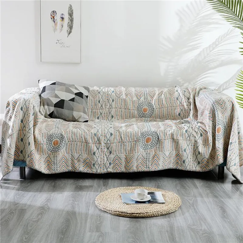 Cobertores 100% algodão linho verão cobertor cama sofá viagem respirável chique boêmio grande cobertor macio capa de sofá multifuncional lazer 230920