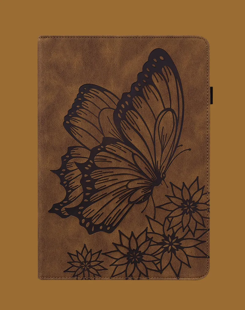 Butterfly PU Leather iPad Cases Smart Sleep Wake Up Tablet Cover for iPad min 1 2 3 4 5 6 9.7 10.2 10.5 10.9 11 Air 2 3 4