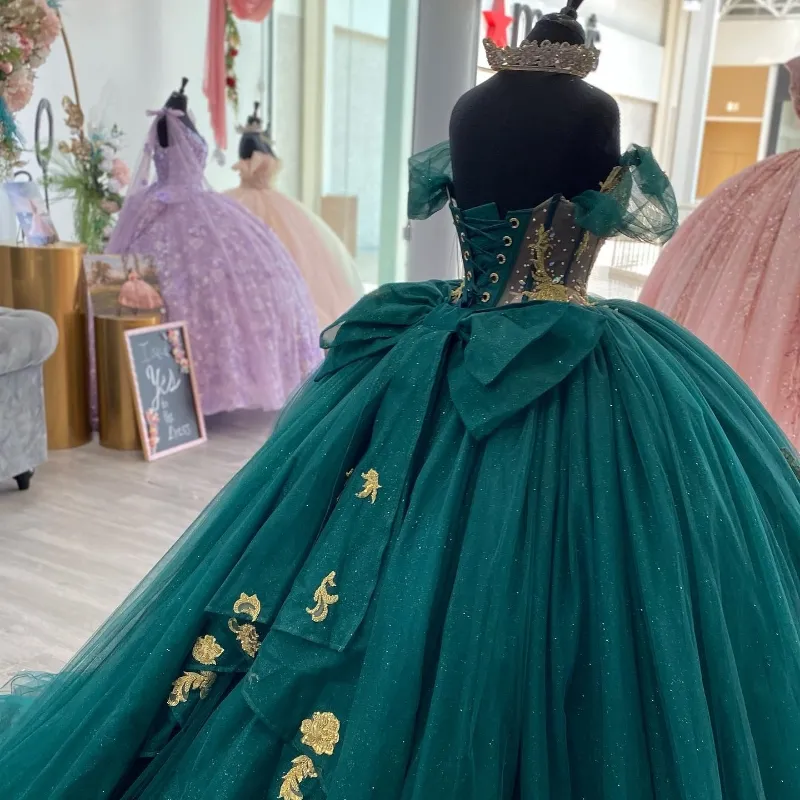 slim fit dress slacks 2024 Peacock Poise Embellished Ballroom Green Prom Dress – Sassymyprom main image 1