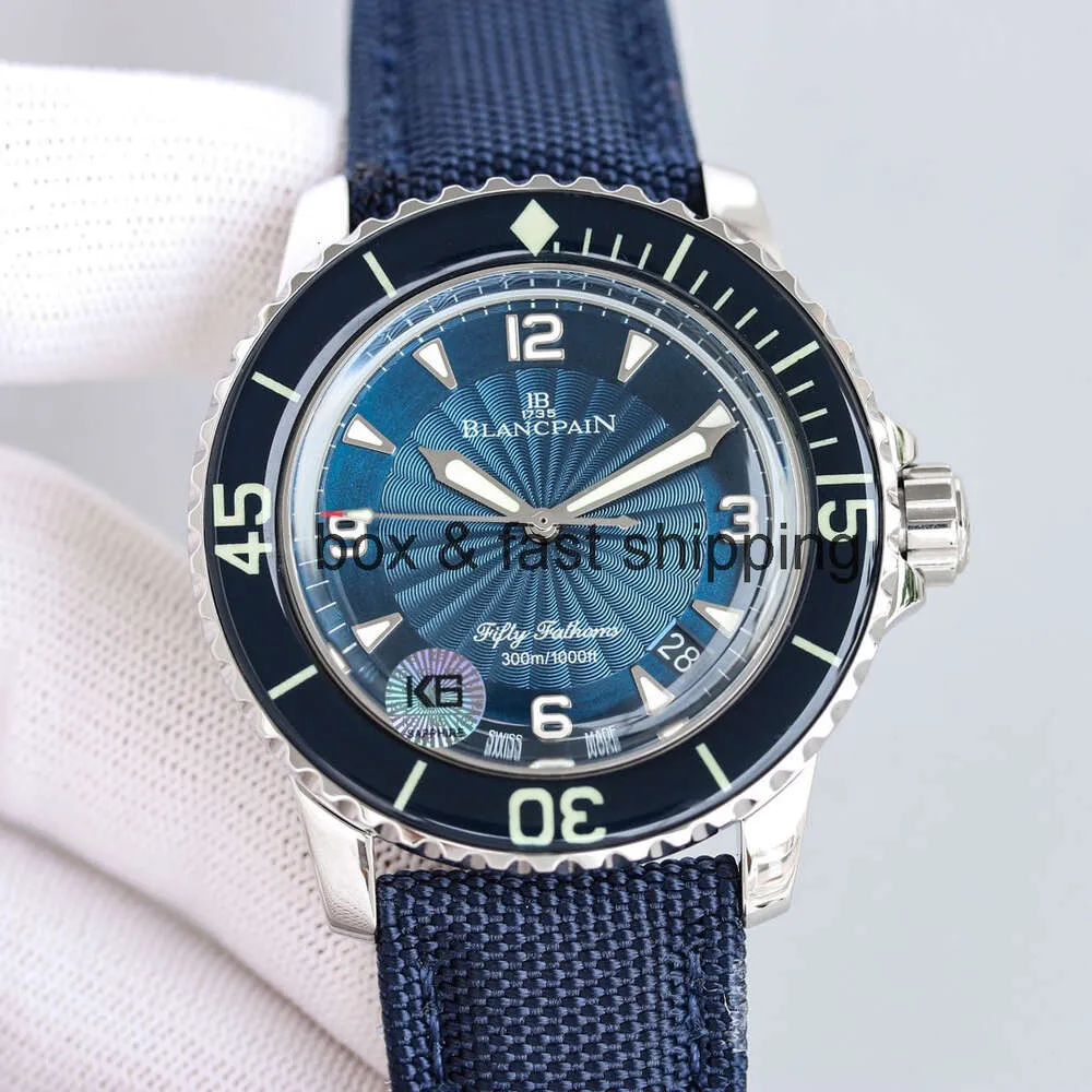 Керамические часыДизайнерские роскошные часы 5015 45 мм Fifty Diving Watch Автоматические механические мужские роскошные часы Супер водонепроницаемые светящиеся керамические часы V9B7