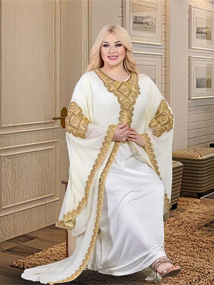 Roupas étnicas Ramadan Niqab Jalabiya para mulheres Chiffon Kimono Abaya Turquia Islam Árabe Muçulmano Moda Vestido Longo Robe Femme Musulmane