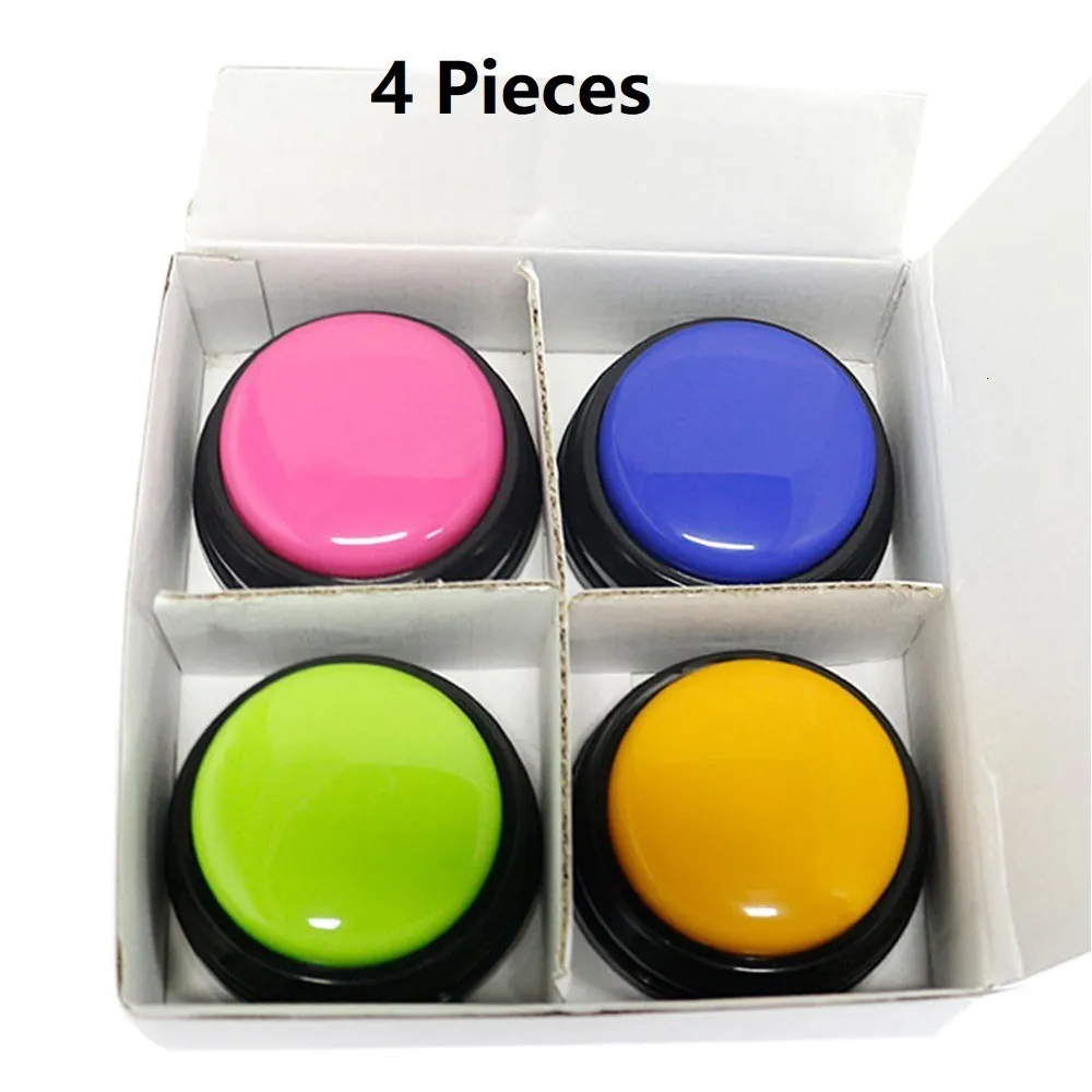 Other Event Party Supplies 4PS Recordable Talking Easy Carry Voice Recording Sound Button for Kids Pet Dog Interactive Toy Answering Buttons Makers 230919