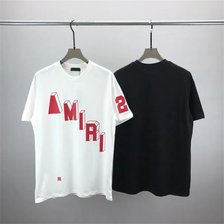 2023 Дизайнерская мужская футболка с буквенным принтом Street Hip Hop High Street с коротким рукавом Женская футболка Модная толстовка для пар w4E33