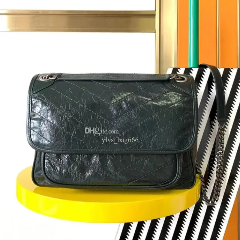 Luxury designer niki shoulder bag pu leather messenger bags women cross body bag Satchel lady vintage design sacoche fashion classic Stripes 2023 Desinger bag