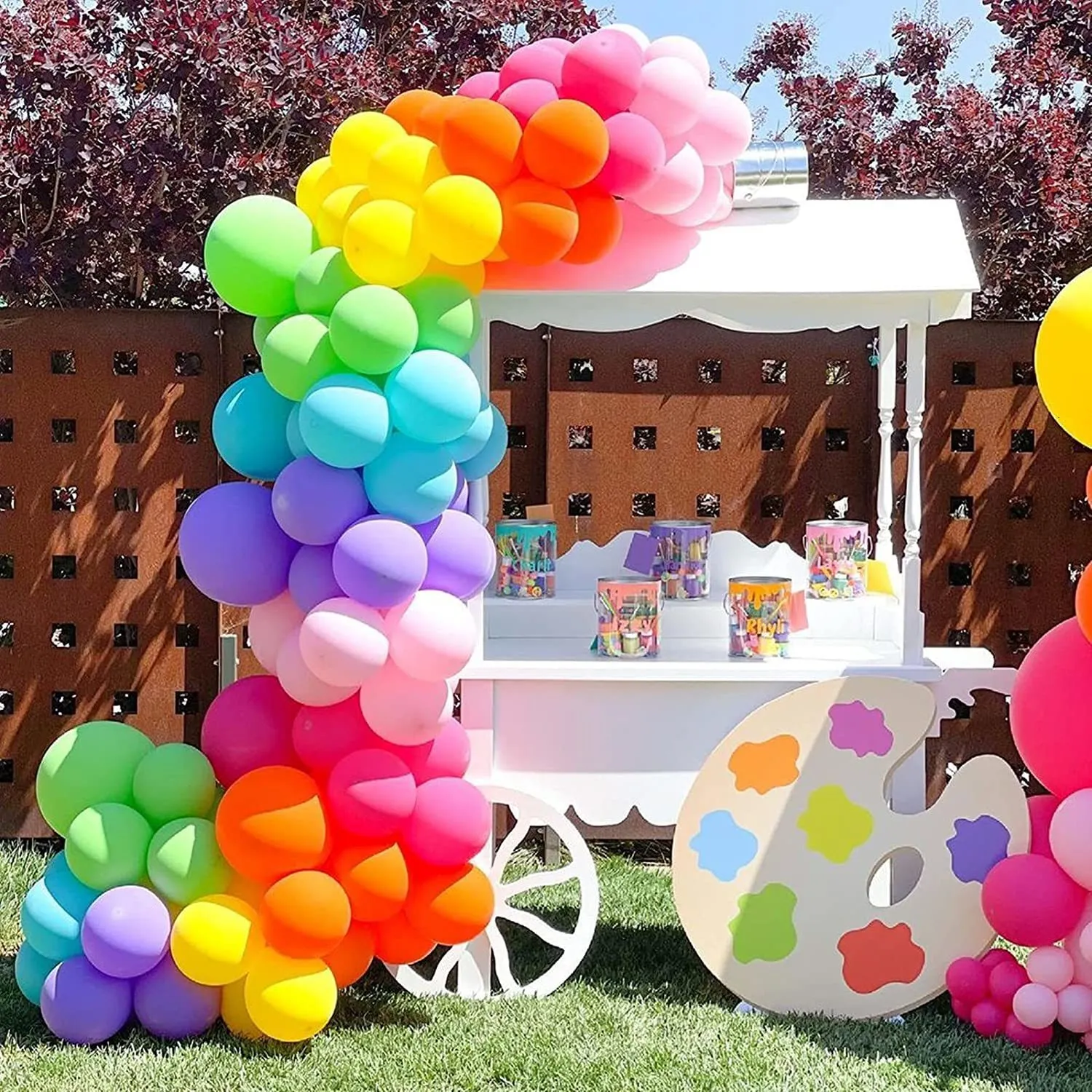 Party Decoration Rainbow Balloon Garland Kit with Confetti for Boy Girl Baby Shower Birthday Decorations Wedding Anniversary Grand Event 230920