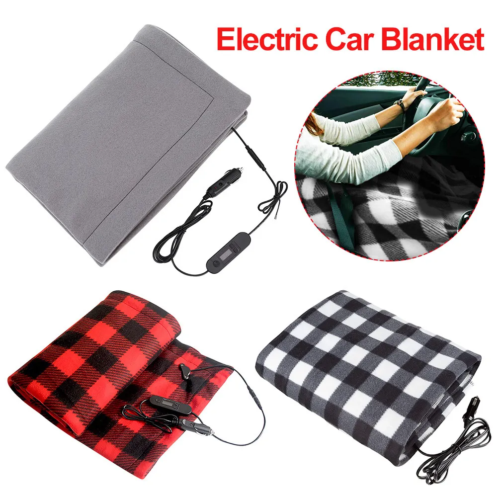 Blanket Electric Car Blanket-12 Volt Heated Fleece Travel Throw with Patented Safety Timer Constant Temperature Heating Blanket 230920